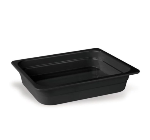 Indas plastikinis, juodas GN 1/2x65 mm