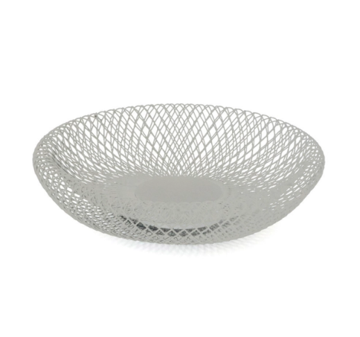 Krepšys metalinis, kreminis 27x9 cm