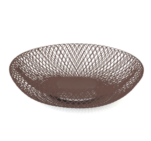 Krepšys metalinis, rudas 27x9 cm