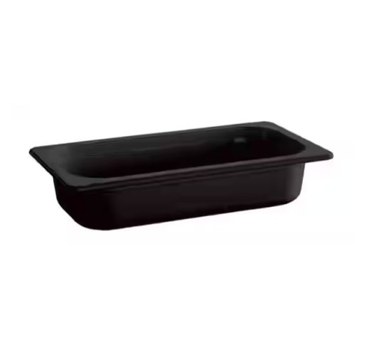 Indas plastikinis juodas ECOLINE GN1/4x100 mm