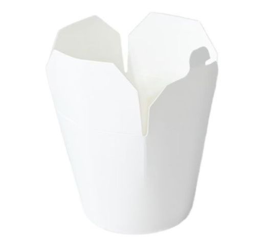 Dėžutės maistui baltos WOK 1000 ml (50 vnt.)