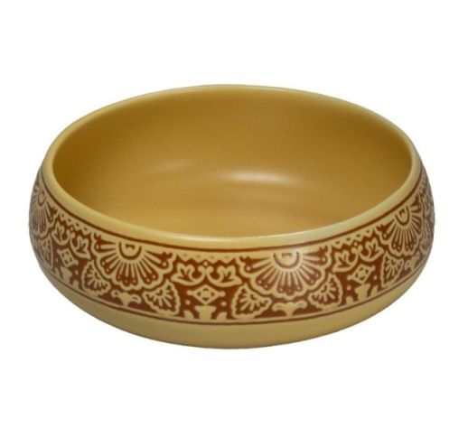 Dubenėlis geltonas Barcelona 10 cm 200 ml