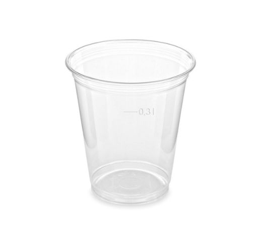 Stiklinės vienkartinės skaidrios PET 300 ml (50 vnt.)