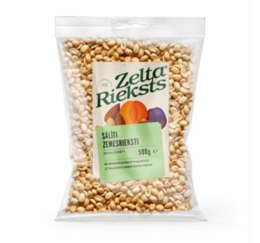 Žemės riešutai skrudinti, sūdyti 500 g