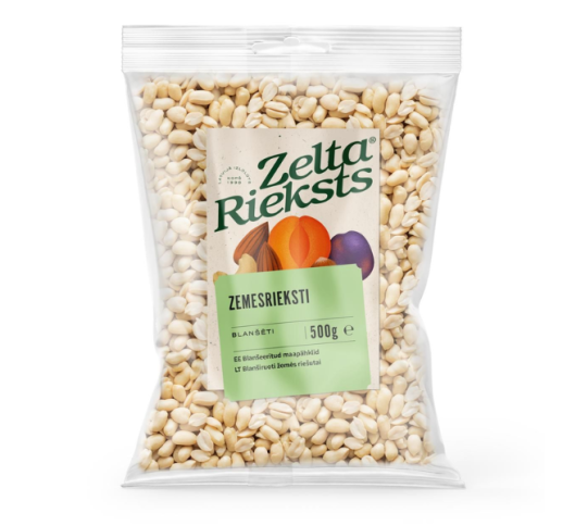 Žemės riešutai, blanširuoti 500 g