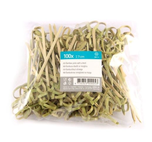 Smeigtukai bambukiniai RIESTI 7 cm (100 vnt.)