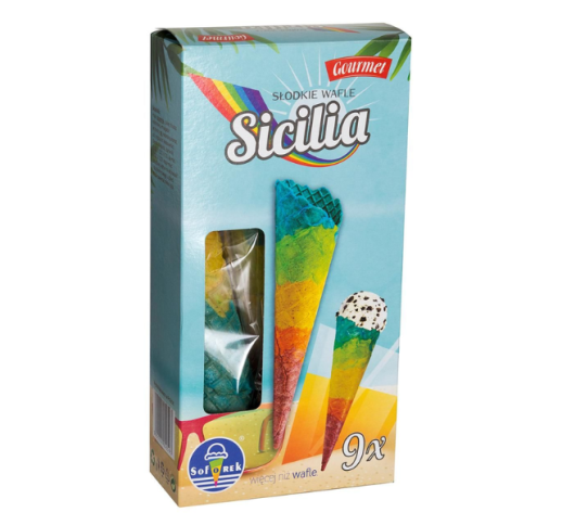 Vafliai ledam SWEET RAINBOW ( 9 vnt. )