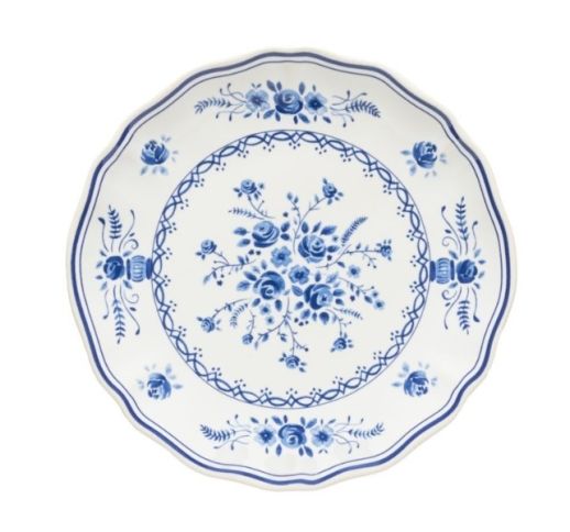 Lėkštė VILA White Blue 17 cm