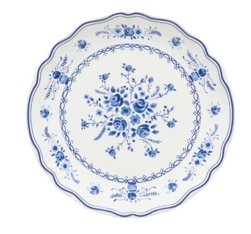 Lėkštė Vila White Blue 21 cm