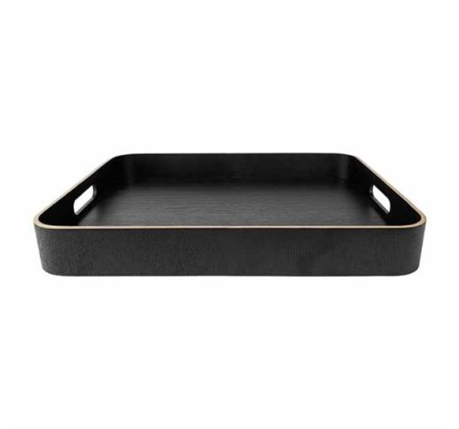 Padėklas AURA BLACK 45x36x6 cm