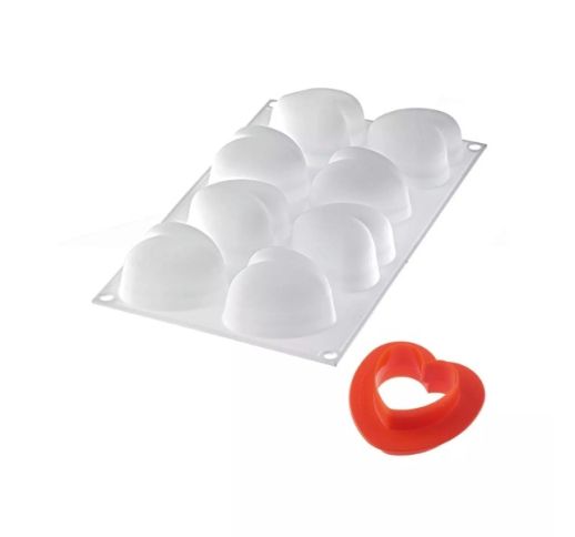 Forma lanksti su plastikine išspaudimo formele 34x18 cm