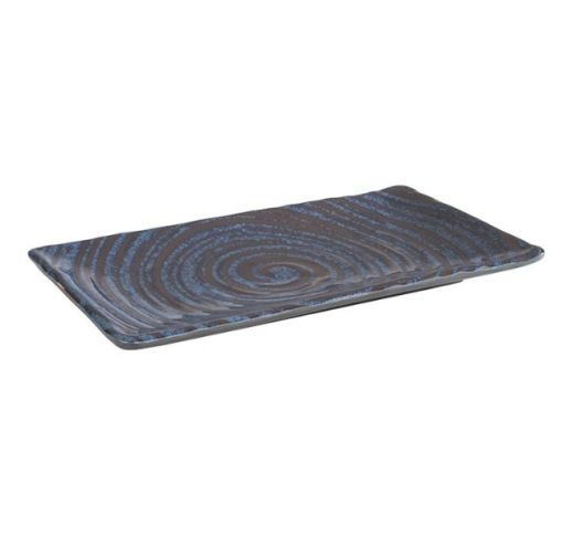 Padėklas plastikinis pilkas/mėlynas LOOPS 23,5 cm