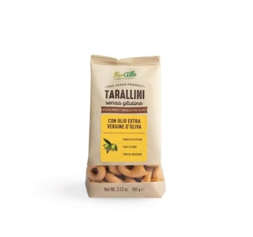 Duonos traškučiai TARALLINI be glitimo, su ypač tyru alyvuogių aliejumi, 100 g