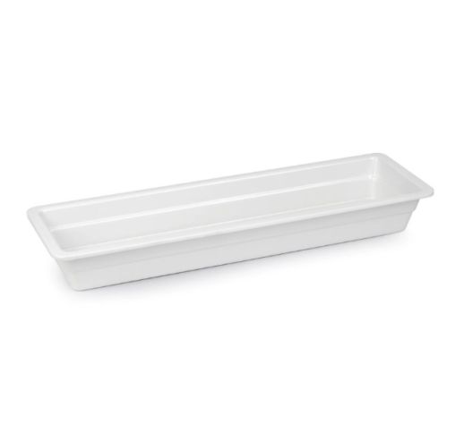 Indas plastikinis, baltas GN 2/4x65 mm