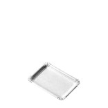 Lėkštutės vienkartinės, popierinės, baltos 10x16 cm (250 vnt.)