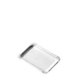 Lėkštutės vienkartinės, popierinės, baltos 13x20 cm (250 vnt.)