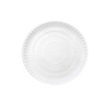 Lėkštutės vienkartinės gilios popierinės, baltos 26 cm (50 vnt.)