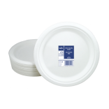 Lėkštės vienkartinės iš cukranendrių 23 cm (50 vnt.)