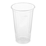 Stiklinės vienkartinės skaidrios PET 500 ml (50 vnt.)