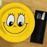 Lėkštės vienkartinės SMILE 23 cm (10 vnt.)