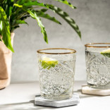 Stiklinė ICON DOF Gold Rim 355 ml