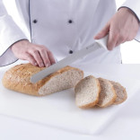 Peilis duonai 25 cm HENDI su balta rankena