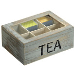 Dėžutė arbatai 6 skyrių