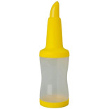 Plastmasinis indas su piltuvėliu geltonas 1 l