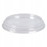 Dangteliai plastikiniai skaidrūs apvalūs 6.6 cm (100 vnt.)