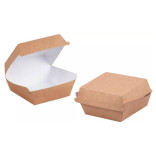 Dėžutės hamburgeriams rudos L 115x115x75 mm (100 vnt.)