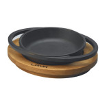 Keptuvė ketaus apvali su padėklu 12 cm