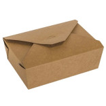 Dėžutės popierinės rudos 20x14x4,5 mm 1100 ml (50 vnt.)