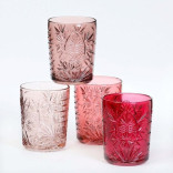 Stiklinės MATCH&COLOR Pink 350 ml (4 vnt.)
