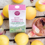 Šalta arbata JUST T rožių, limonado ir erškėtuogių skonio (10 pakelių)