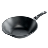 Keptuvė indukcinė su plastikine rankena AMT WOK 28/11 cm