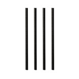 Šiaudeliai popieriniai juodi 6x200 mm (250 vnt.)