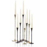 Žvakidė vario spalvos 32 cm