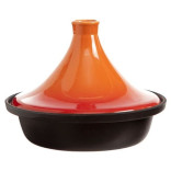 Puodas su dangčiu oranžinis TAJINE 25 cm