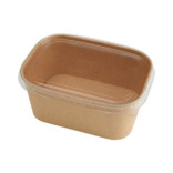 Indeliai popieriniai KRAFT 1000 ml 12x17x7,5 cm (50 vnt.)