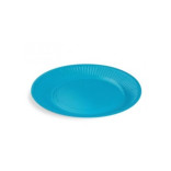 Lėkštės popierinės šviesiai mėlynos 23 cm (10 vnt.)