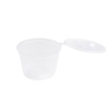 Indeliai apvalūs skaidrūs su dangteliu 60 g (100 vnt.)