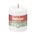 Žvakė koloninė balta RUSTIC SHINE 6,8x8 cm