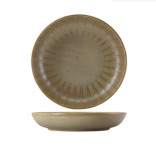 Dubuo Terra Porcelain Matt Grey Scalloped 25,4 cm