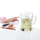 Ąsotis stiklinis su padalomis 500 ml