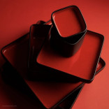 Lėkštė Fractal Red 24x24 cm