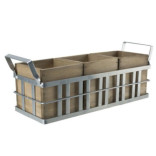 Stovas metalinis stalo įrankiams 3 dalių 33x11.5x14 cm