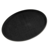 Padėklas neslystantis apvalus juodas GRIPLITE 41 cm