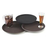 Padėklas neslystantis apvalus juodas GRIPLITE 36 cm