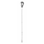 Baro šaukštas metalinis, pilkas 38 cm