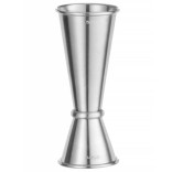 Menzūrėlė metalinė pilka HENDI 25/50 ml